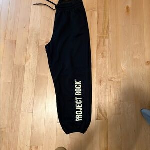 Under Armor Project Rock Black Sweatpants